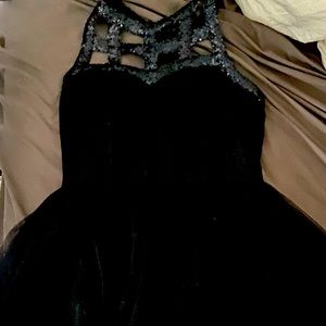 Black cocktail dress